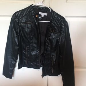 Faux leather jacket